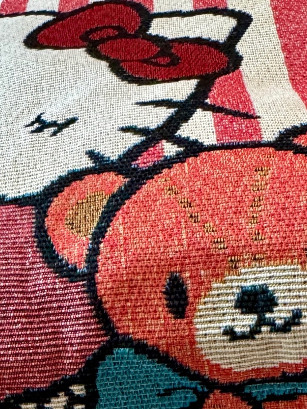 Hello Kitty Pink & White Striped Kids Tote with Teddy Bears - Picture 3 of 6